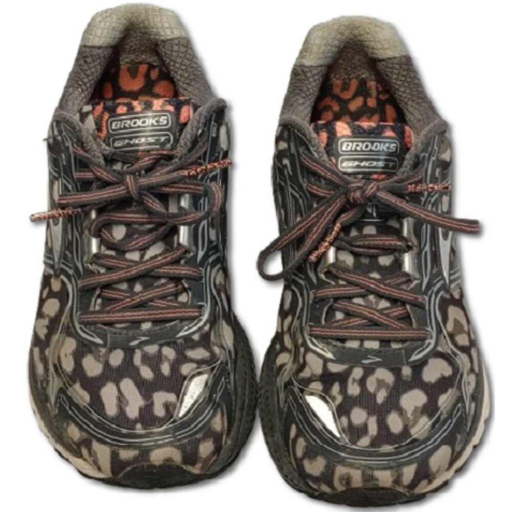 Brooks Ghost DNA 8TH Edition Leopard Print Running Shoes Women's Size 9 Width M - Picture 3 of 7